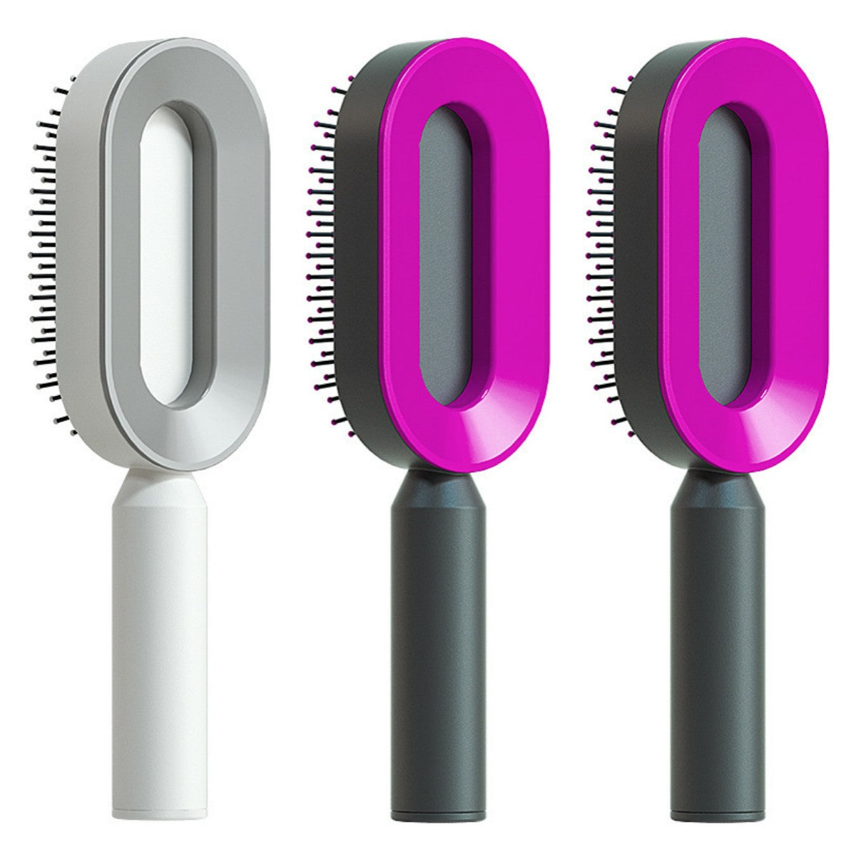 Self Cleaning Hair Brush with Massage Scalp Comb Anti-Static effect Hairbrush