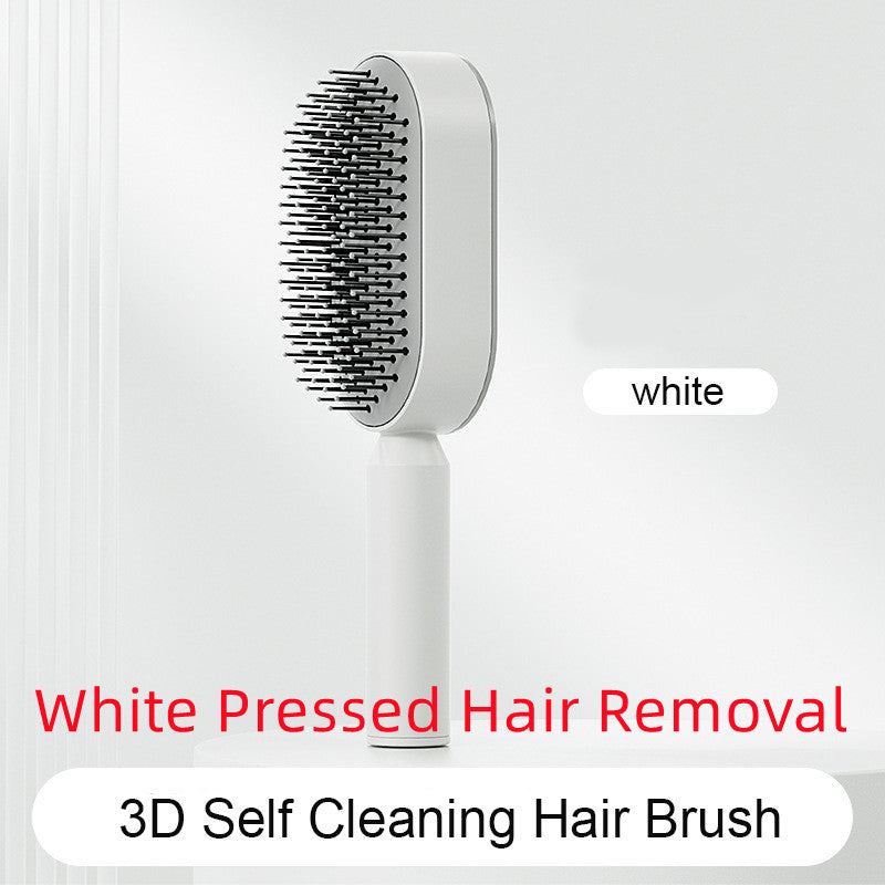 Self Cleaning Hair Brush with Massage Scalp Comb Anti-Static effect Hairbrush