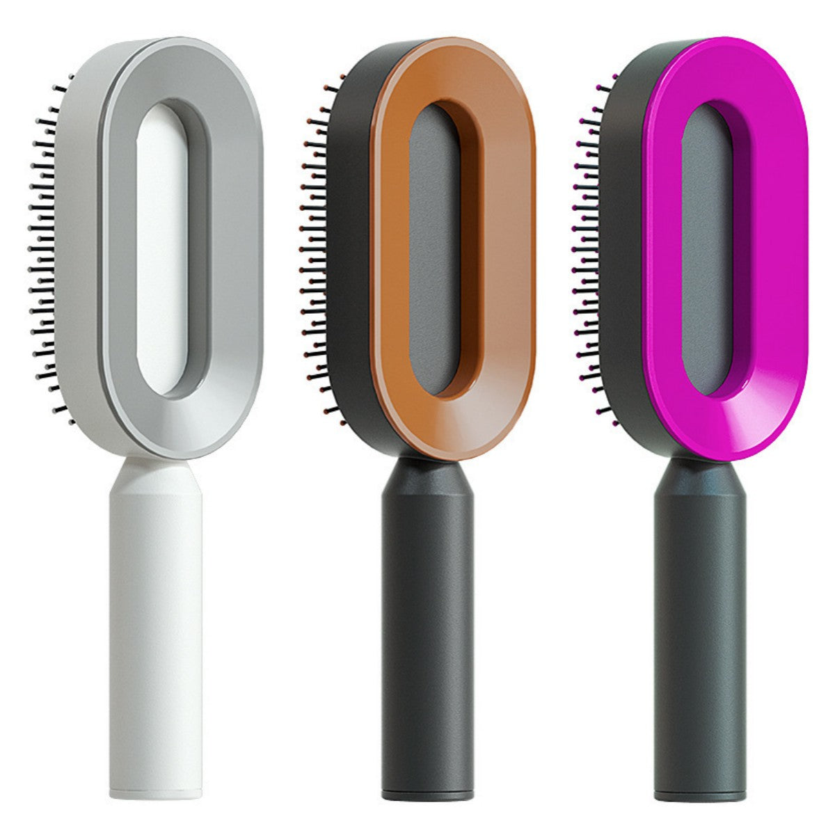 Self Cleaning Hair Brush with Massage Scalp Comb Anti-Static effect Hairbrush