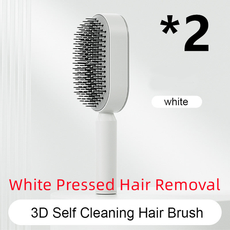 Self Cleaning Hair Brush with Massage Scalp Comb Anti-Static effect Hairbrush