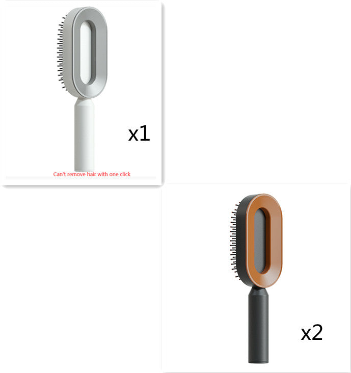 Self Cleaning Hair Brush with Massage Scalp Comb Anti-Static effect Hairbrush