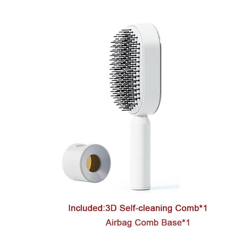 Self Cleaning Hair Brush with Massage Scalp Comb Anti-Static effect Hairbrush