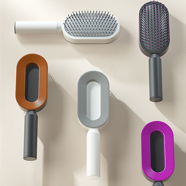 Self Cleaning Hair Brush with Massage Scalp Comb Anti-Static effect Hairbrush