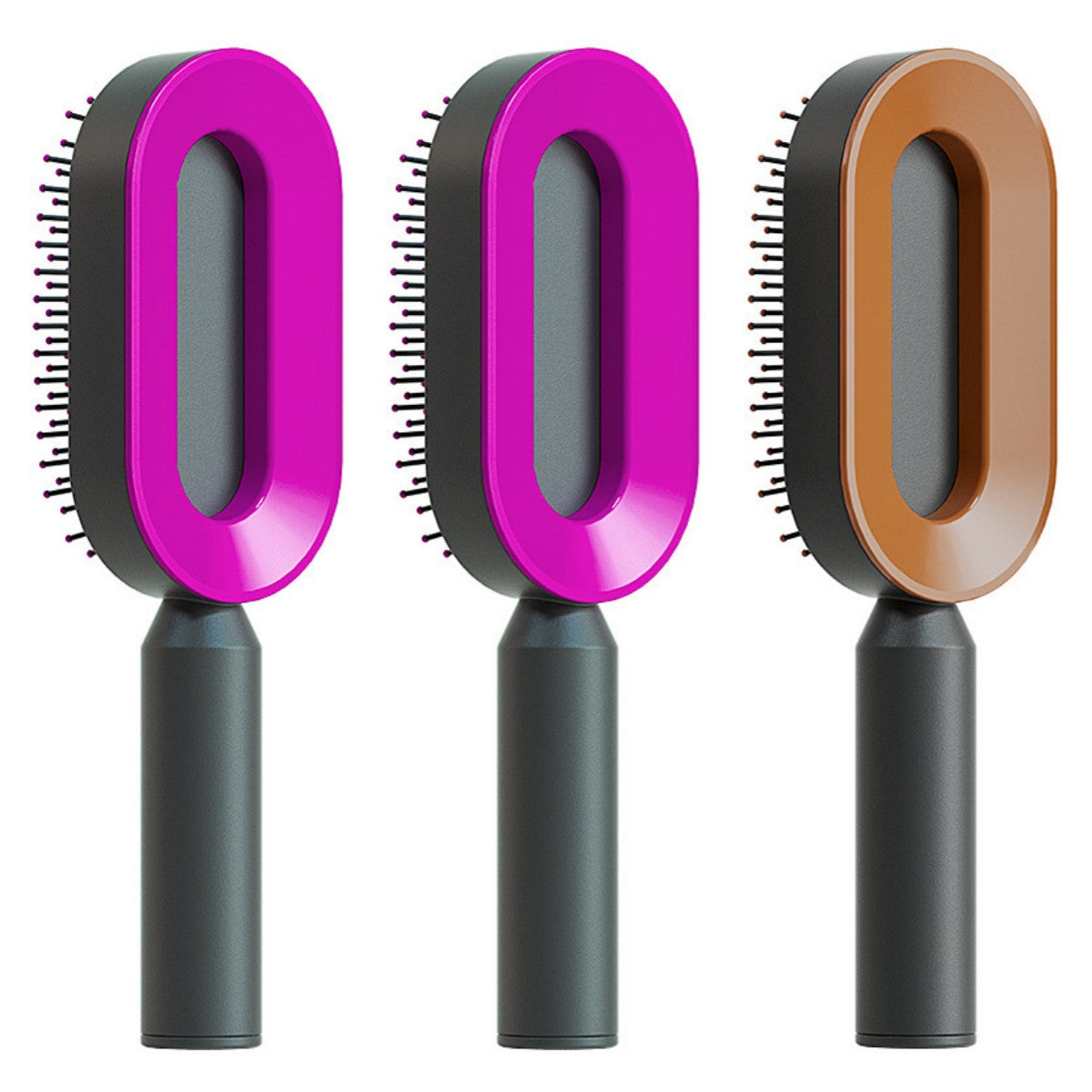 Self Cleaning Hair Brush with Massage Scalp Comb Anti-Static effect Hairbrush