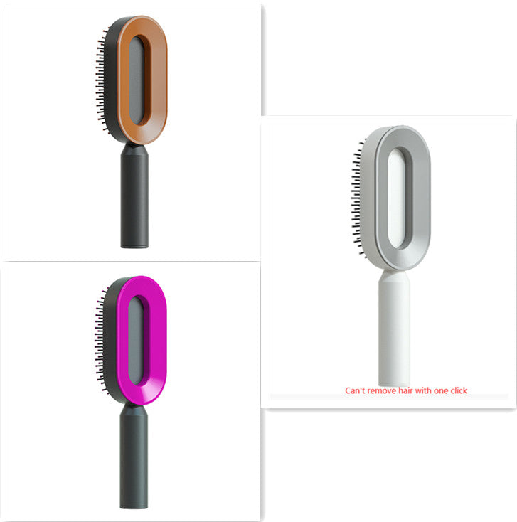 Self Cleaning Hair Brush with Massage Scalp Comb Anti-Static effect Hairbrush