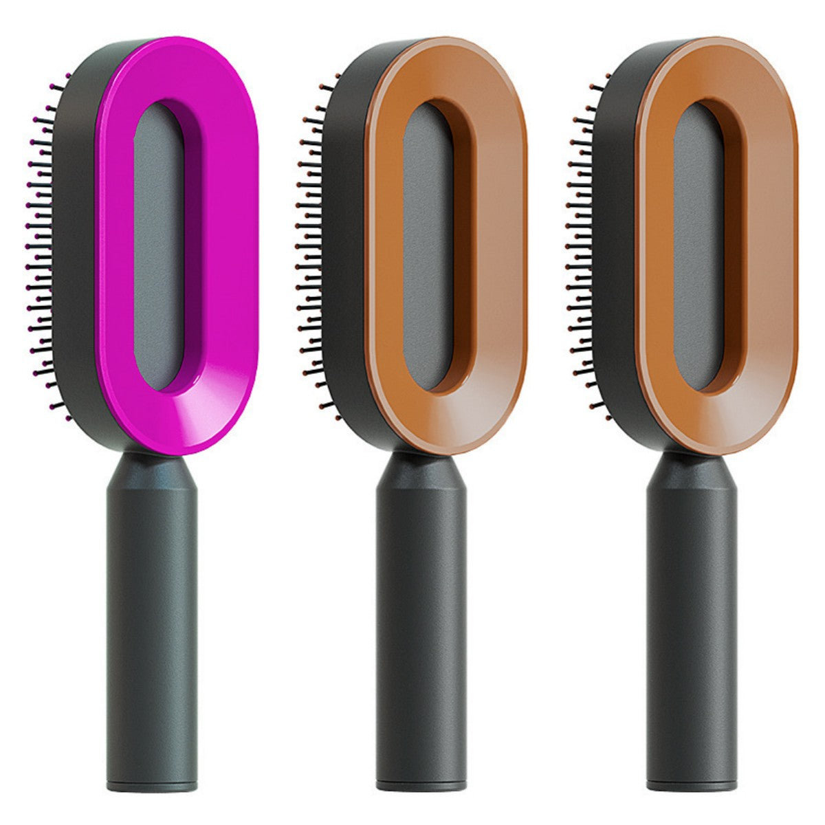 Self Cleaning Hair Brush with Massage Scalp Comb Anti-Static effect Hairbrush