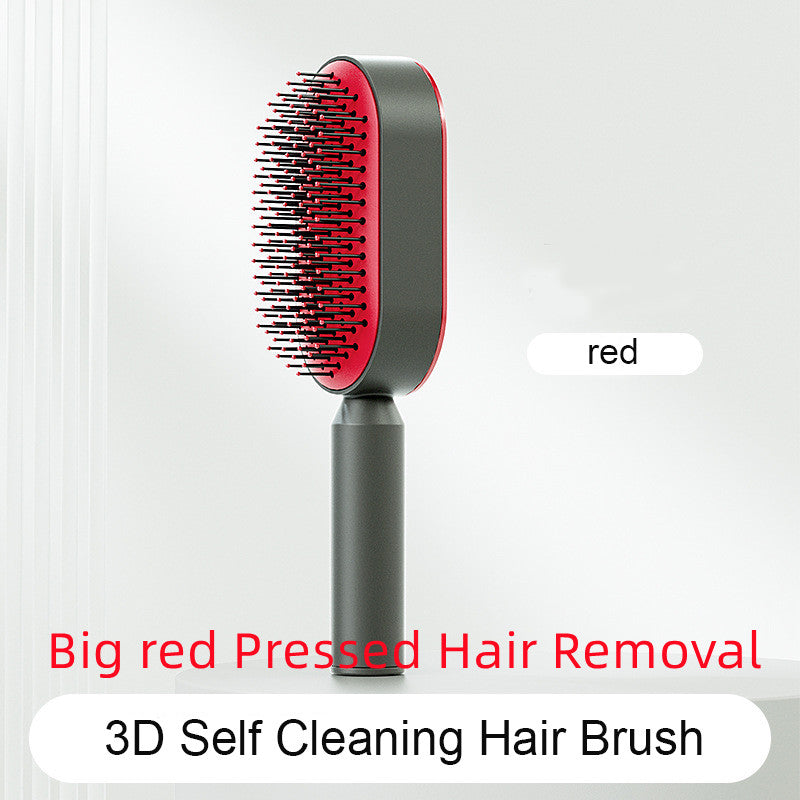 Self Cleaning Hair Brush with Massage Scalp Comb Anti-Static effect Hairbrush