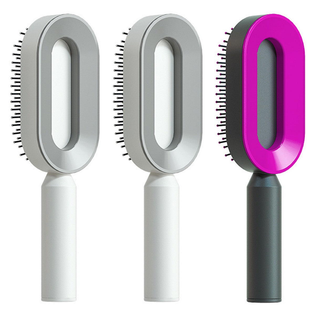 Self Cleaning Hair Brush with Massage Scalp Comb Anti-Static effect Hairbrush