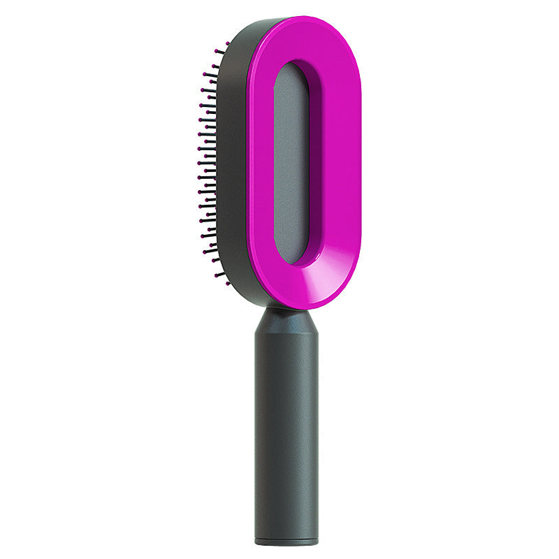 Self Cleaning Hair Brush with Massage Scalp Comb Anti-Static effect Hairbrush